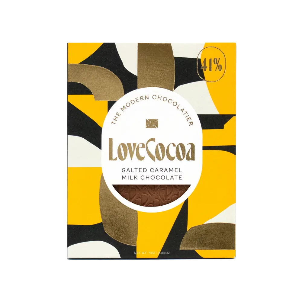 Salted Caramel Milk Chocolate Bar - Love Cocoa