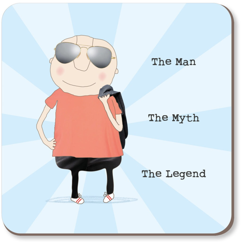 The Man The Myth Coaster - Rosie Made A Thing
