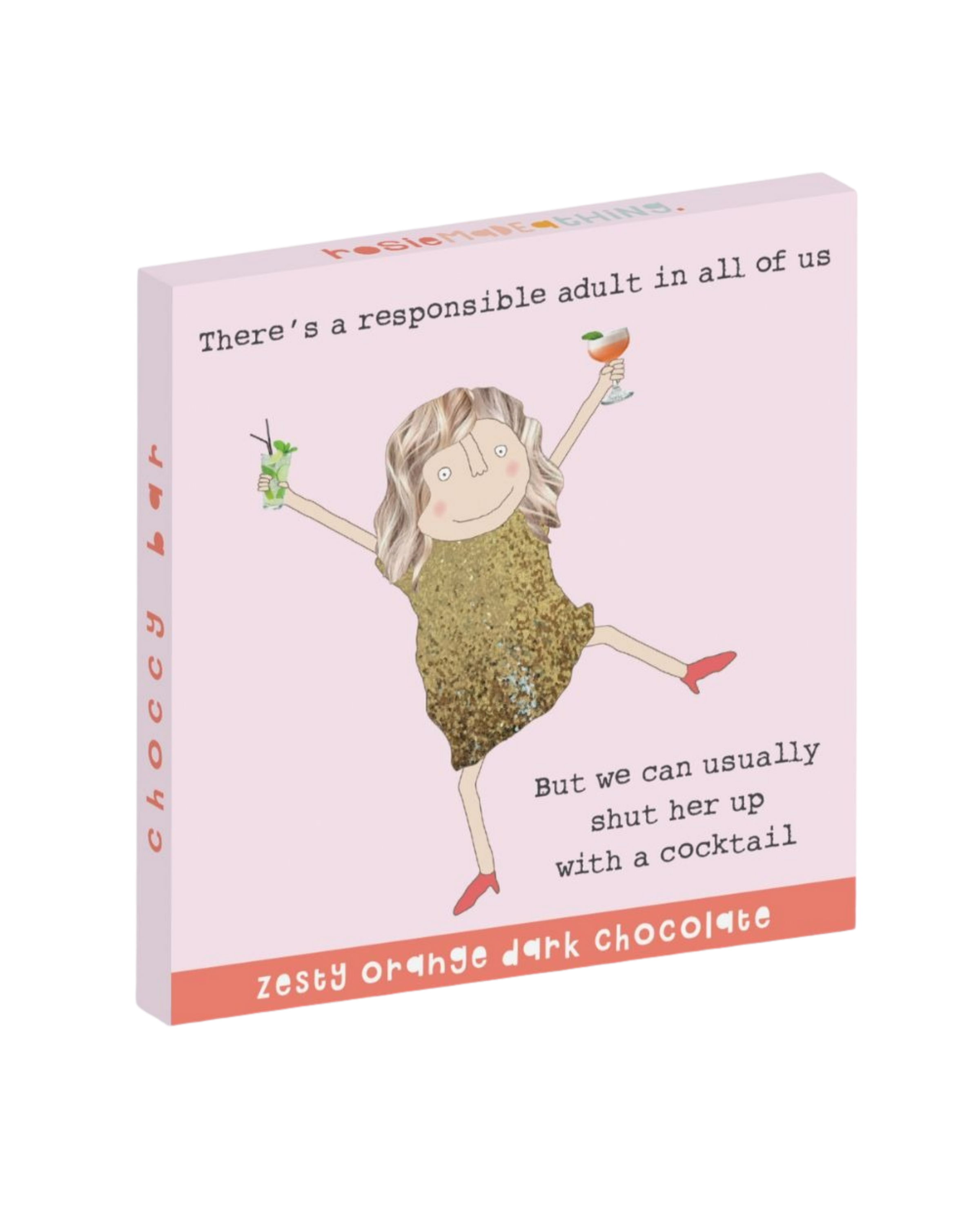 Responsible Adult Zesty Orange Dark Chocolate Bar - Rosie Made A Thing