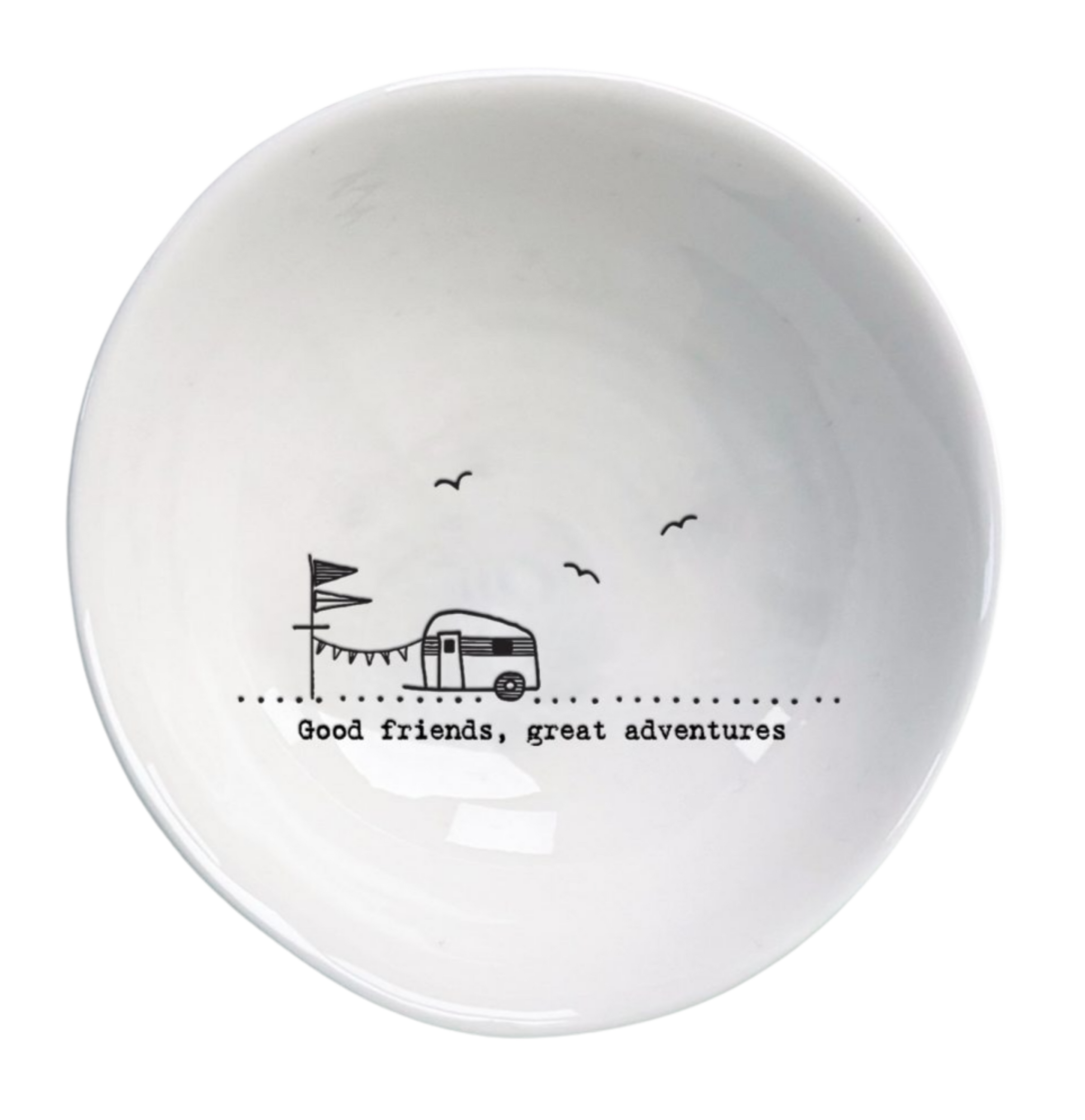 Good Friends Medium Porcelain Bowl - East of India