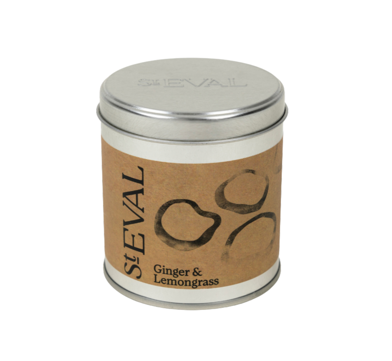 Ginger & Lemongrass Tin Candle - St Eval
