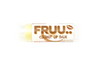 Fruu coconut lip balm on a white background