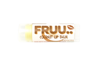 Fruu coconut lip balm on a white background