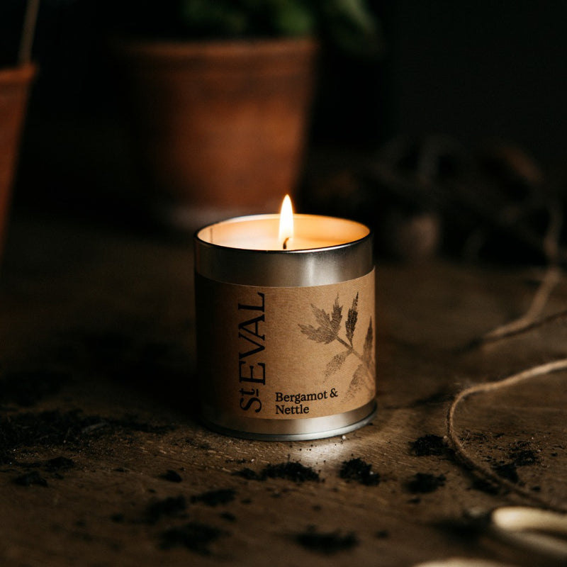 Bergmot & Nettle Tin Candle - St Eval