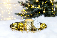 Festive Wishes Tin Candle - Stoneglow