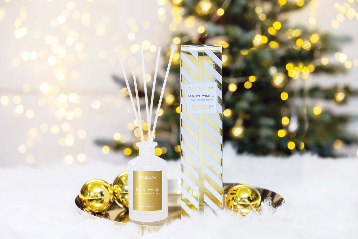 Festive Wishes Reed Diffuser - Stoneglow