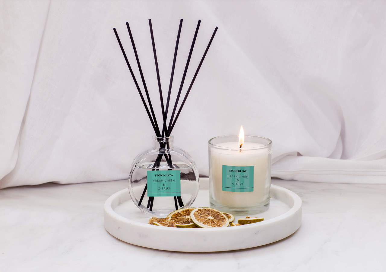 Fresh Linen & Citrus - Stoneglow Reed Diffuser