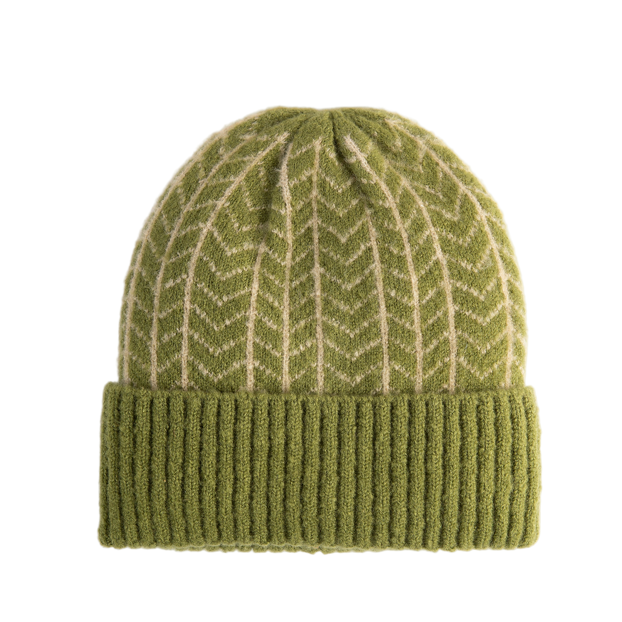 Niamh Beanie in Olive - Powder