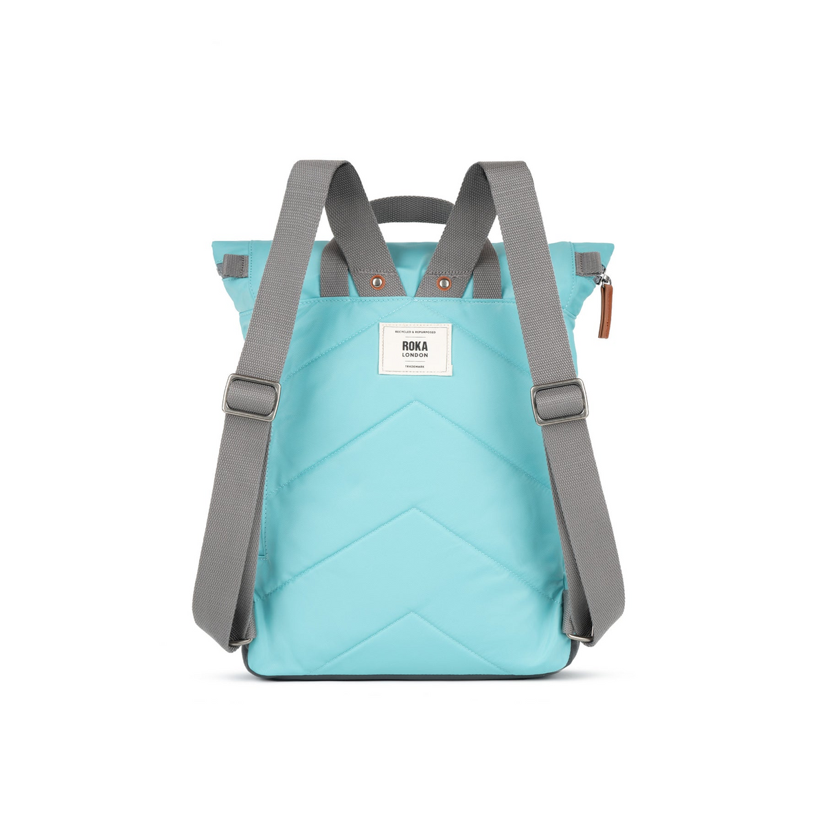 Canfield Bag In Aquatic Awe Recycled Nylon Medium - Roka London