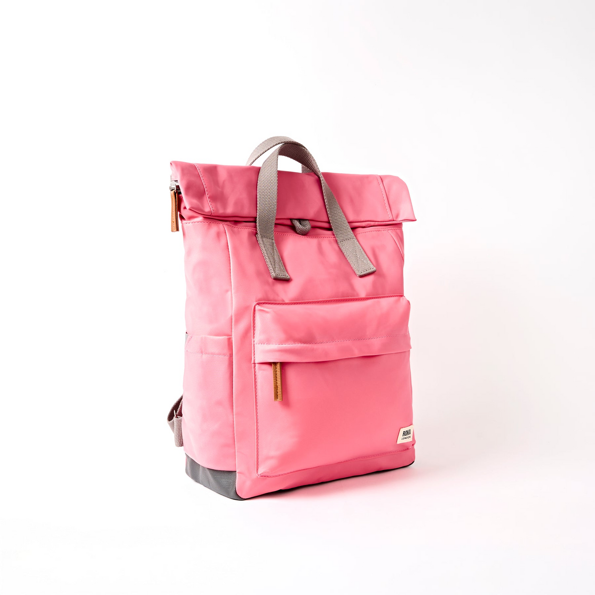 Canfield Bag In Pink Lemonade Recycled Nylon Medium - Roka London