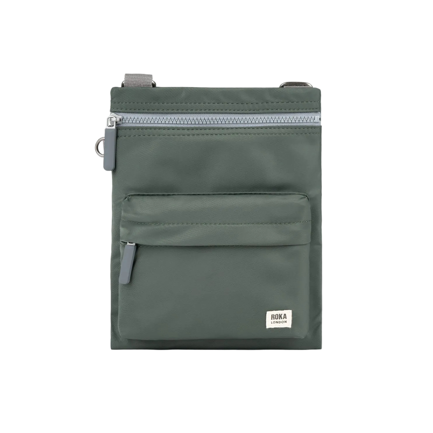 Chelsea B Crossbody Bag In Thyme Recycled Nylon - Roka London