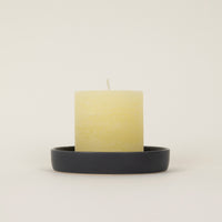 Charcoal Candle Plate - St Eval