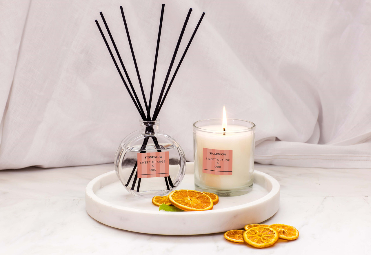 Sweet Orange & Oud - Stoneglow Candle