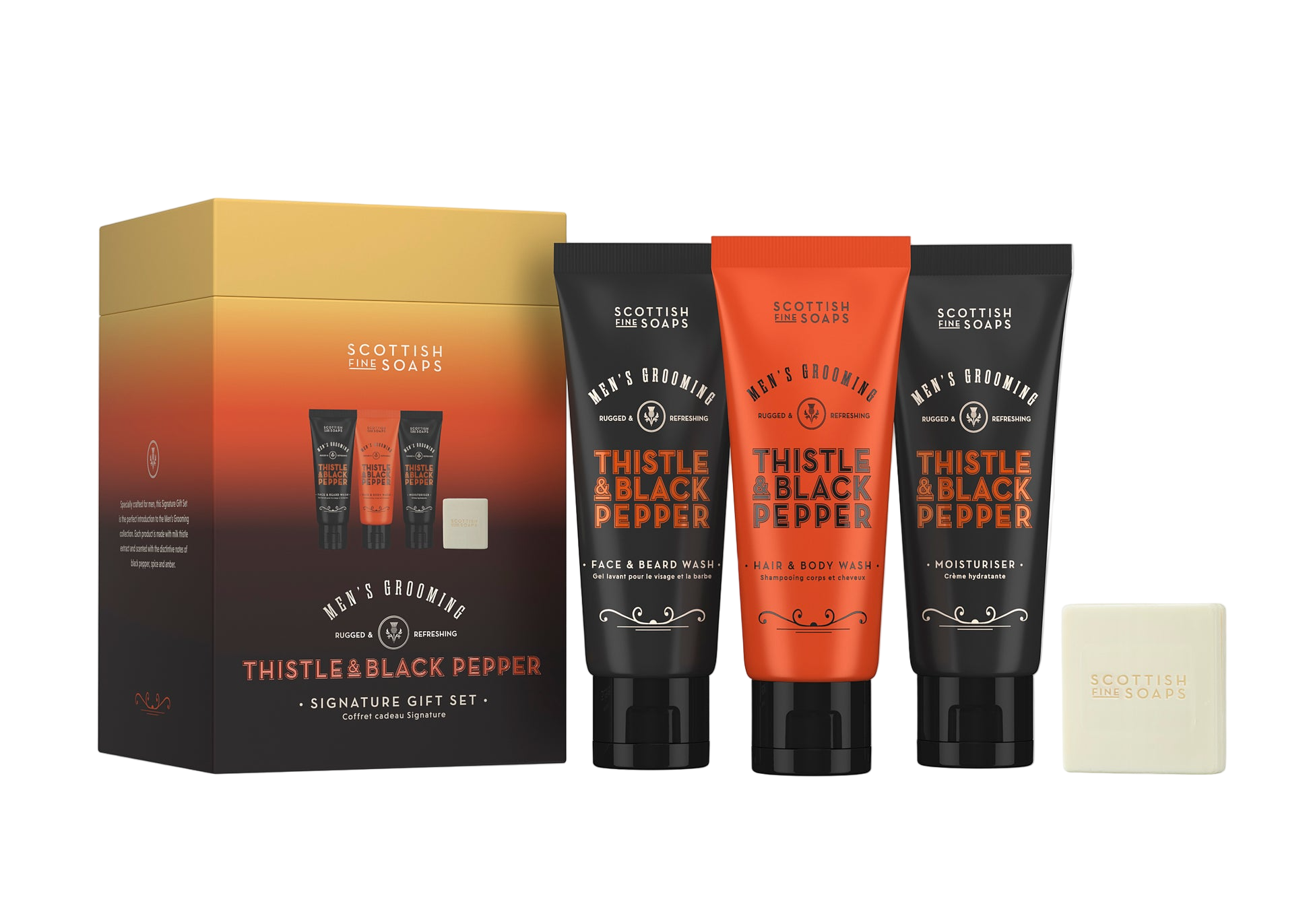 Thistle & Black Pepper Signature Gift Set - Scottish Fine Soaps