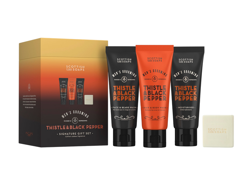 Thistle & Black Pepper Signature Gift Set - Scottish Fine Soaps