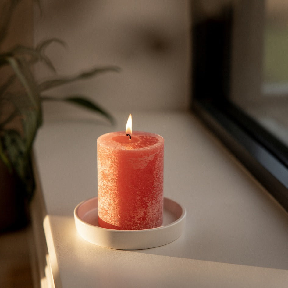 Wild Rhubarb Pillar Candle - St Eval