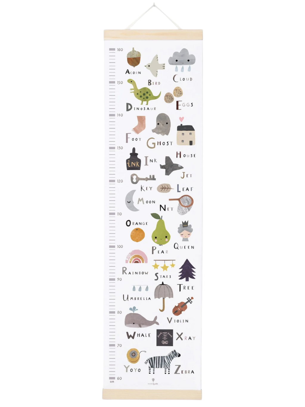 Alphabet Height Chart | James Ellis Growth Chart for Kids – Cassiopeia