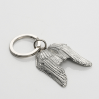 Angel Wings Pewter Keyring - Lancaster & Gibbings
