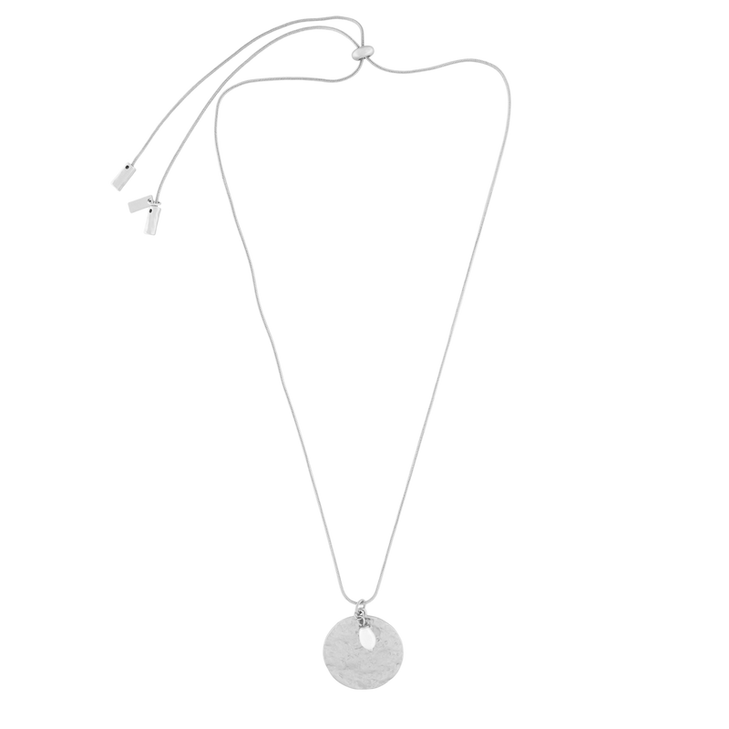 Audrey Adjustable Dot Pearl Necklace in Silver Plating - Dansk