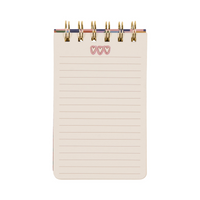 A Dopo Hearts Twin Wire Notepad - Designworks