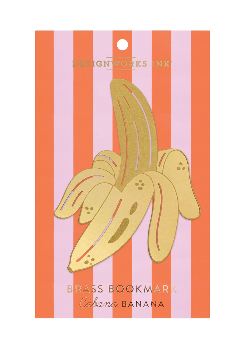 Cabana Banana Brass Bookmark - Designworks