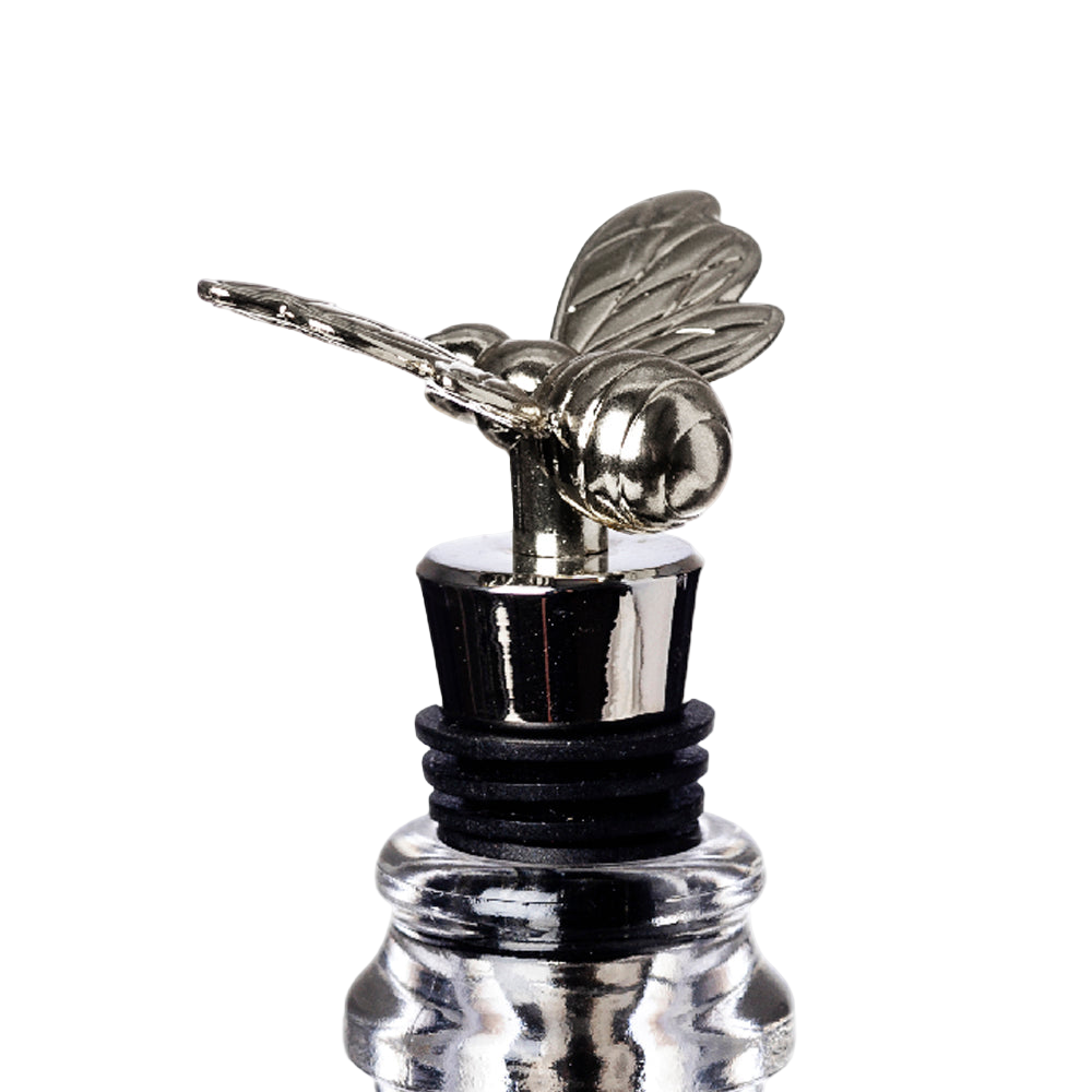 Bee Bottle Stopper in Silver - Selbrae House