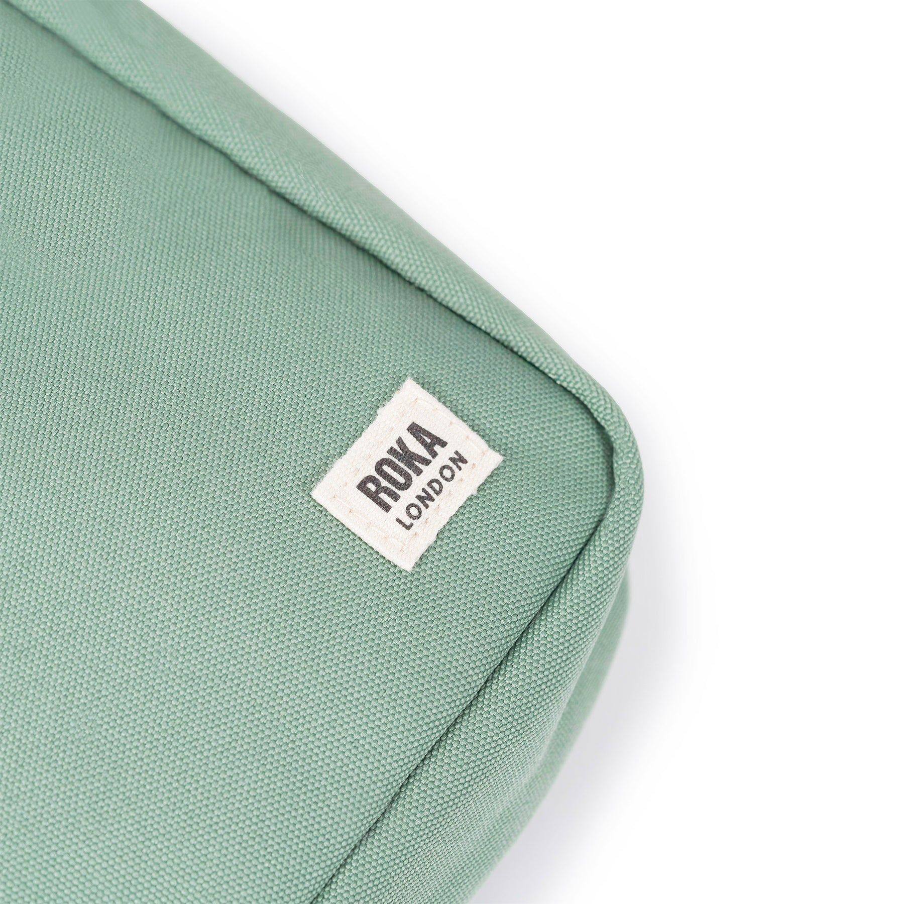 Bond Crossbody Bag In Frost Recycled Canvas - Roka London