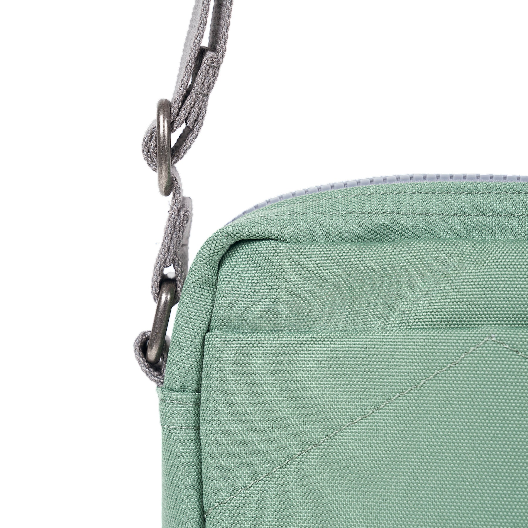 Bond Crossbody Bag In Frost Recycled Canvas - Roka London