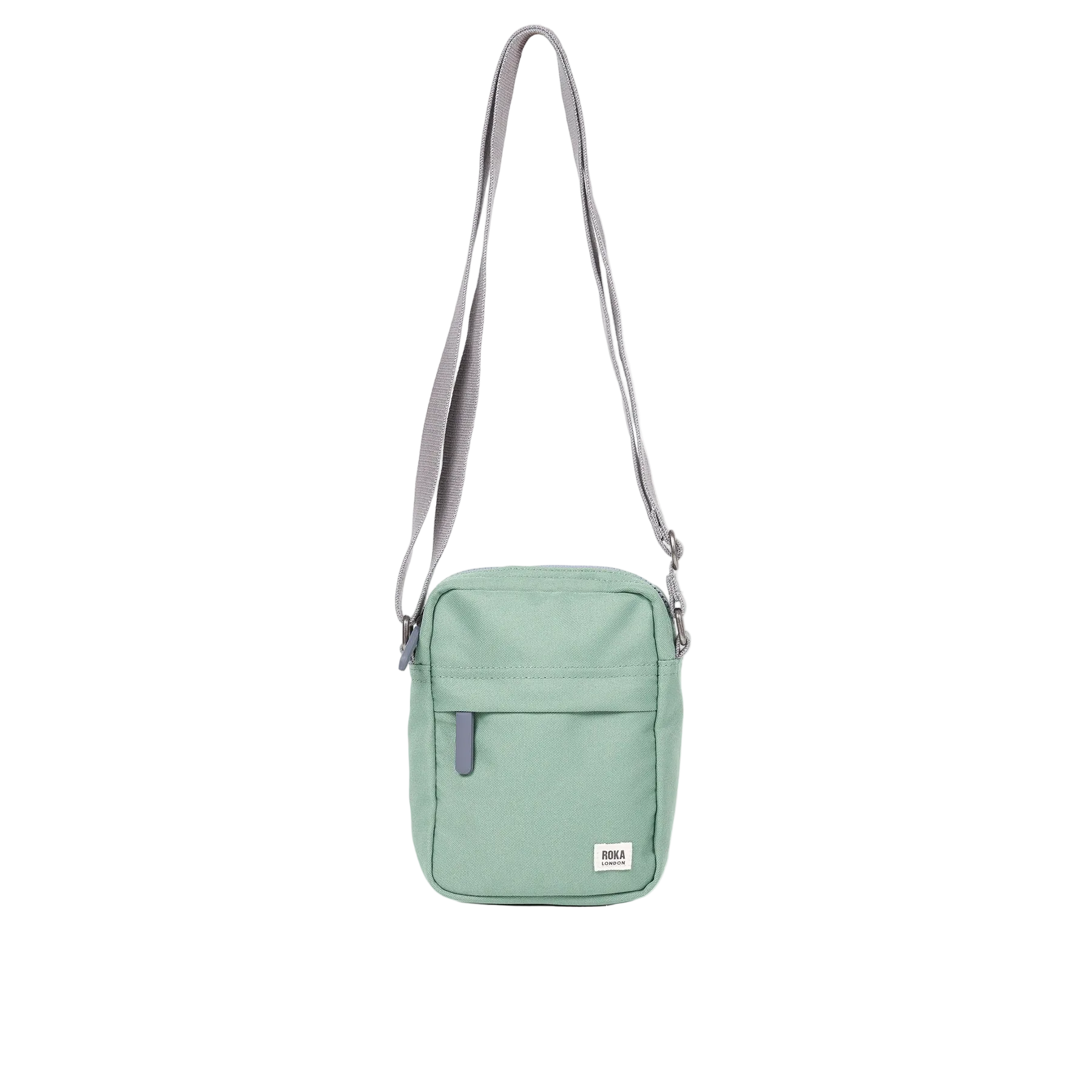 Bond Crossbody Bag In Frost Recycled Canvas - Roka London