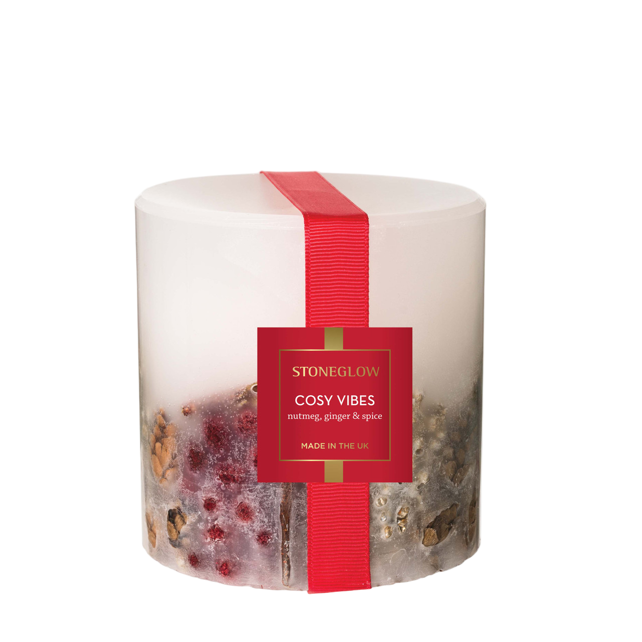 Cosy Vibes Pillar Candle - Stoneglow