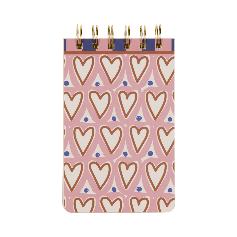 A Dopo Hearts Twin Wire Notepad - Designworks