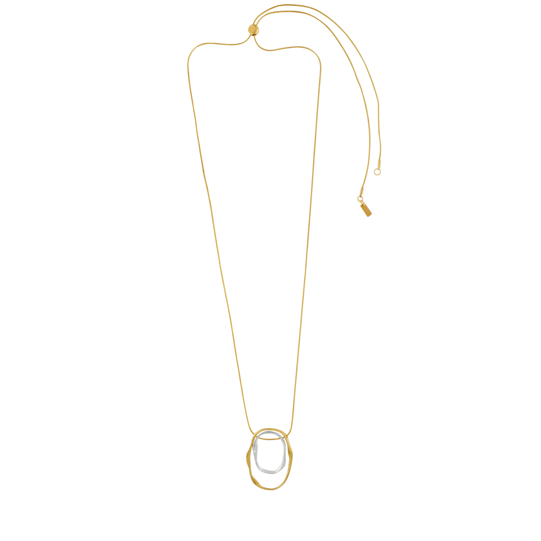 Elysian Adjustable Two-Tone Necklace in Gold Plating - Dansk