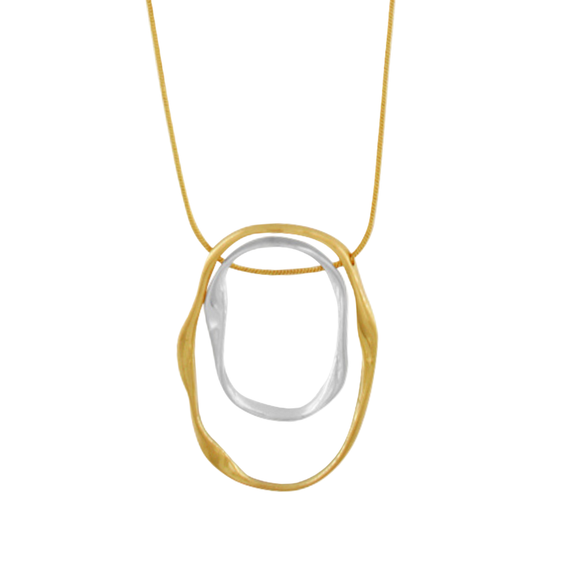 Elysian Adjustable Two-Tone Necklace in Gold Plating - Dansk