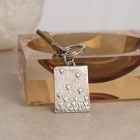 Floating Hearts Pewter Keyring - Lancaster & Gibbings