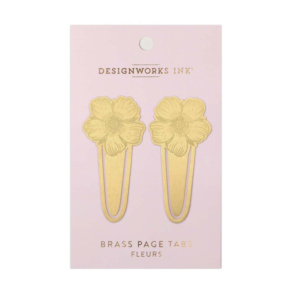 Flower Brass Page Markers - Designworks