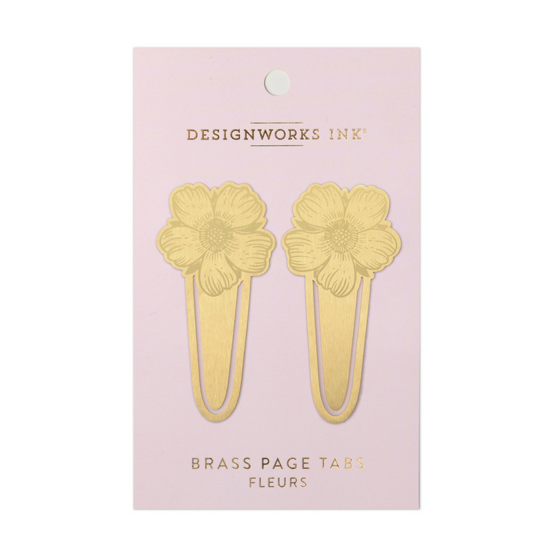 Flower Brass Page Markers - Designworks