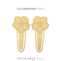 Flower Brass Page Markers - Designworks