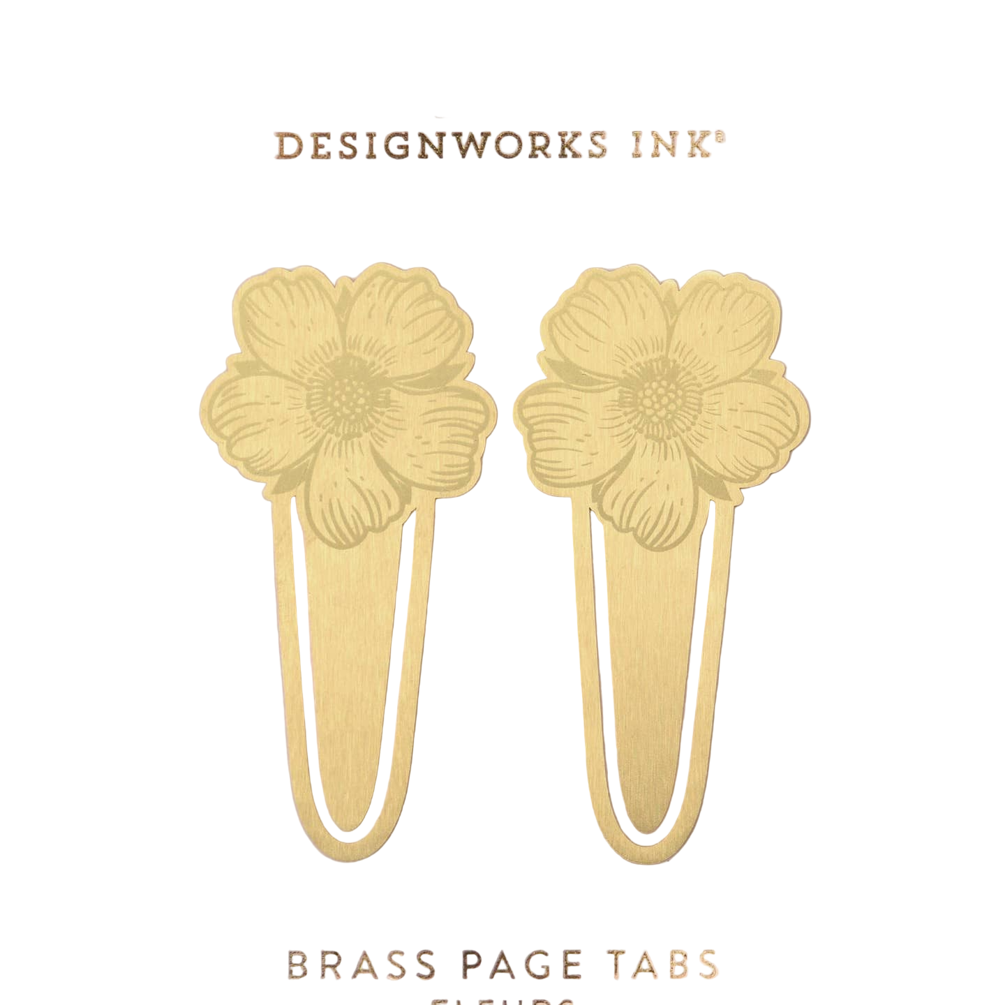 Flower Brass Page Markers - Designworks