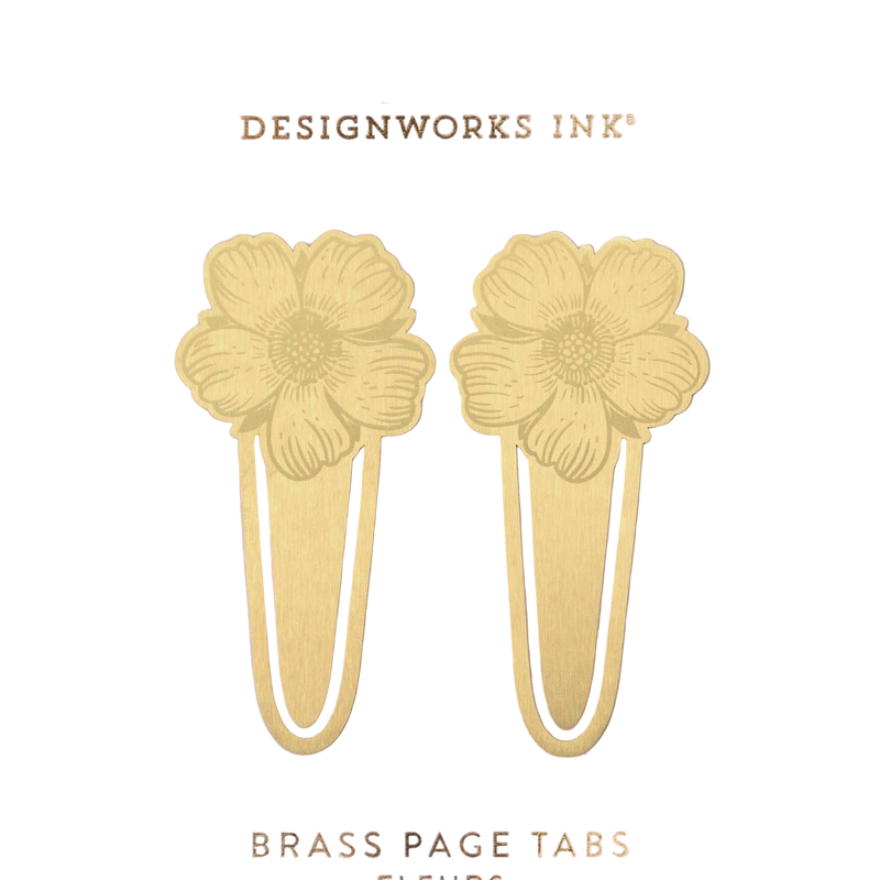 Flower Brass Page Markers - Designworks