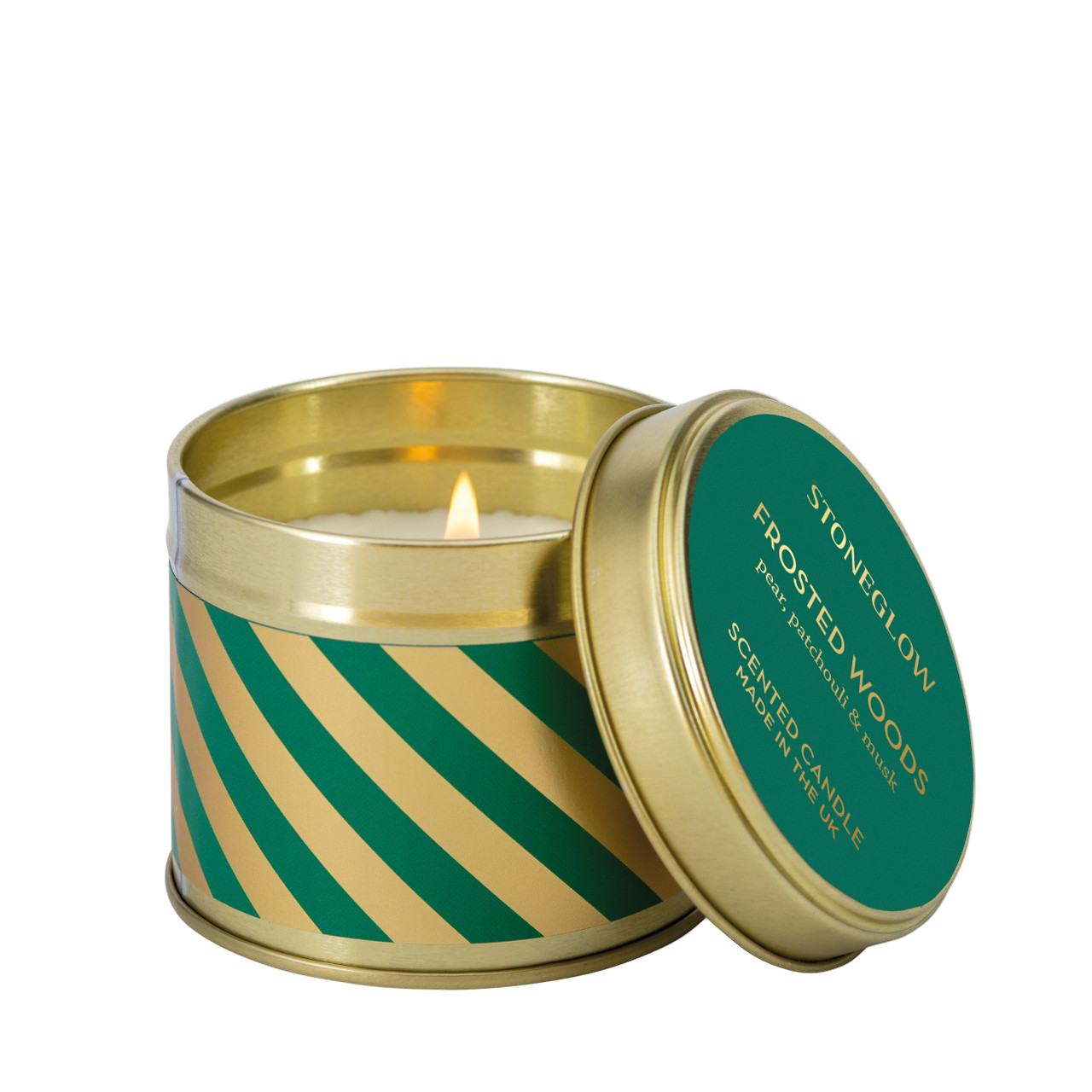 Frosted Woods Tin Candle - Stoneglow