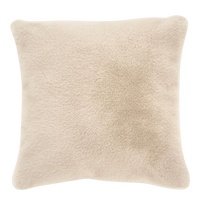 Pair of Ashford Faux Fur Cushions in Natural - Lyndon Company