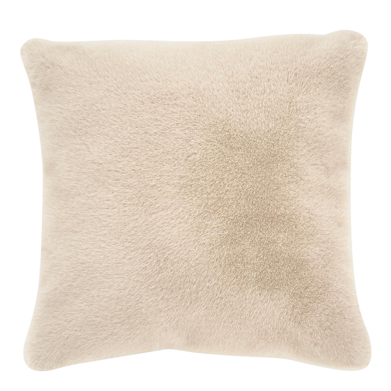 Pair of Ashford Faux Fur Cushions in Natural - Lyndon Company