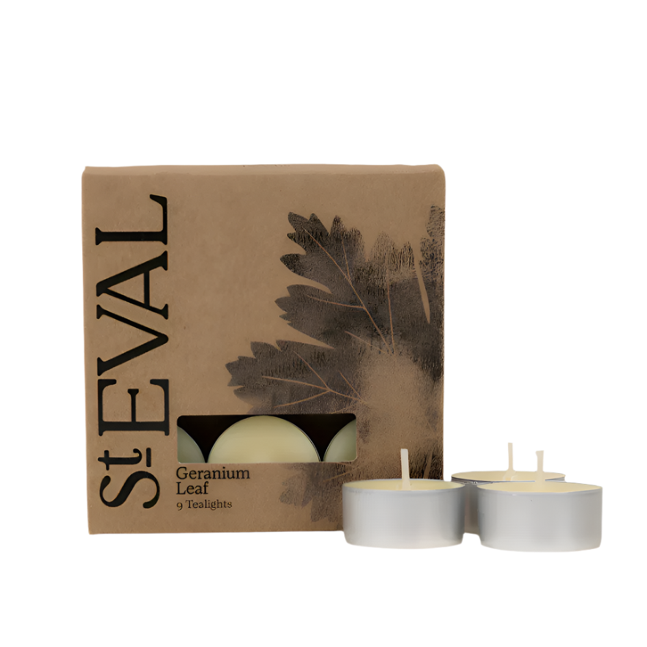 Geranium Leaf Tea Lights - St Eval