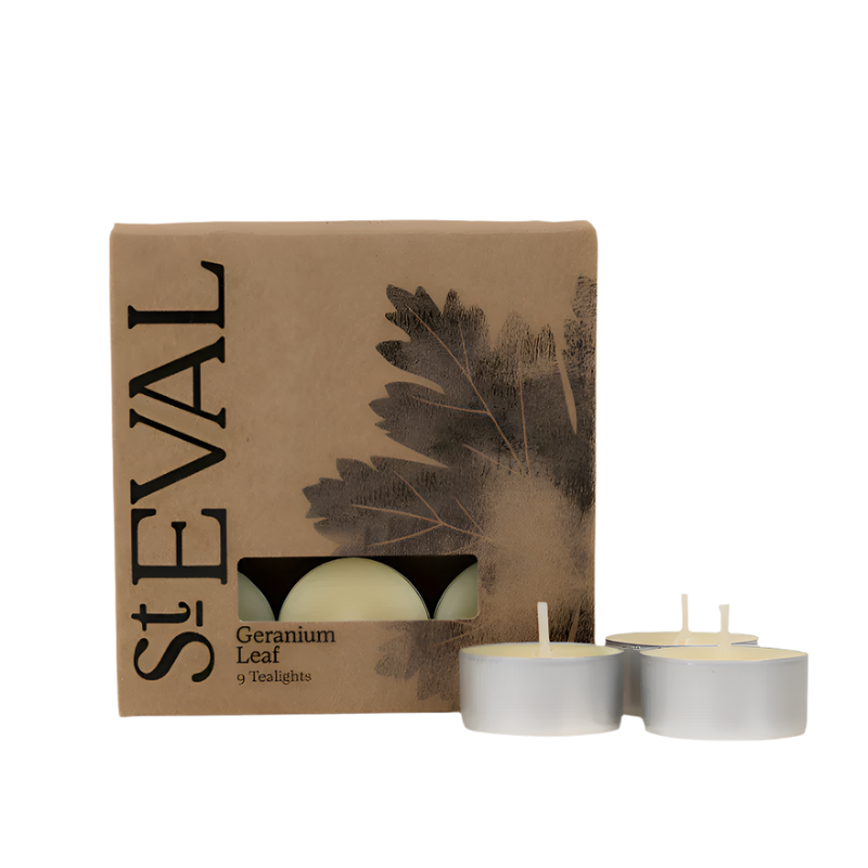 Geranium Leaf Tea Lights - St Eval