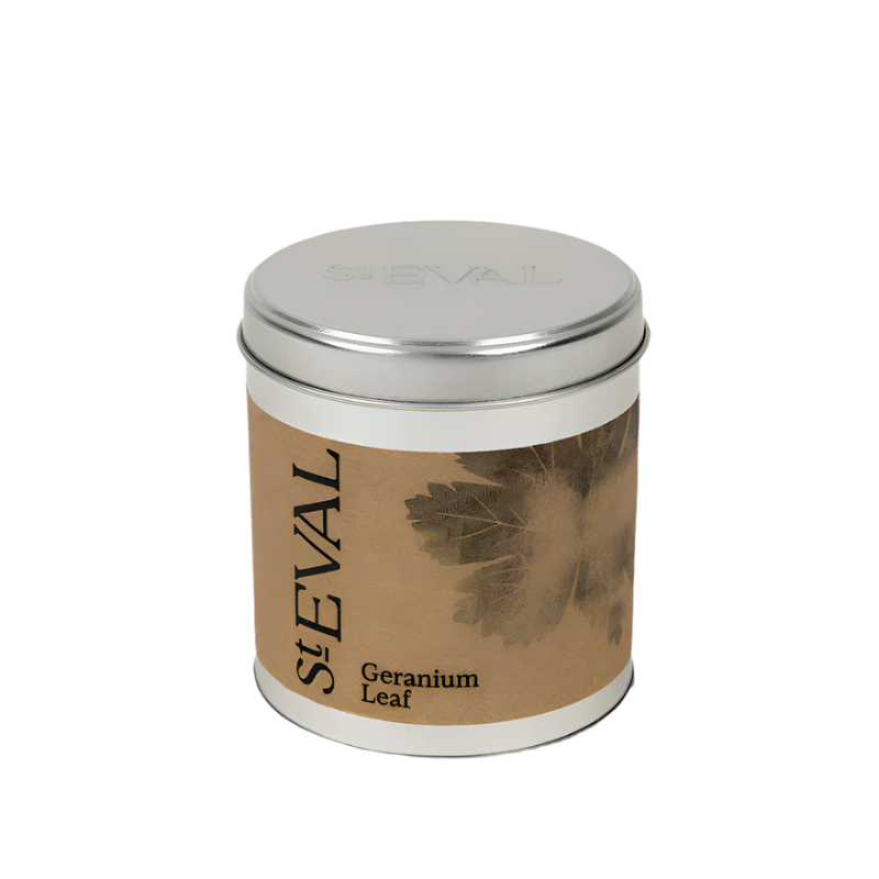 Geranium Leaf Tin Candle - St Eval