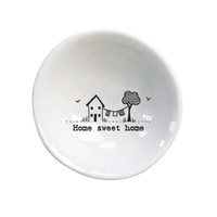 Home Sweet Home Small Porcelain Bowl - East of India