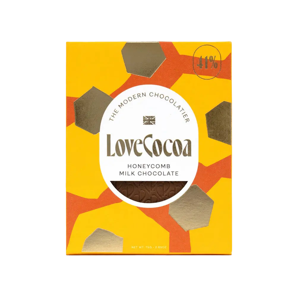 Honeycomb Milk Chocolate Bar - Love Cocoa