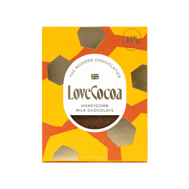 Honeycomb Milk Chocolate Bar - Love Cocoa