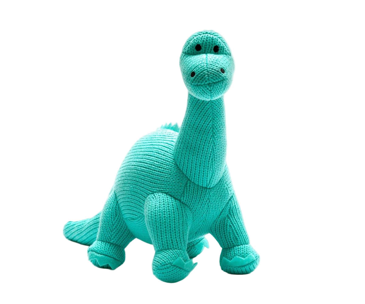 Knitted Diplodocus In Ice Blue - Best Years