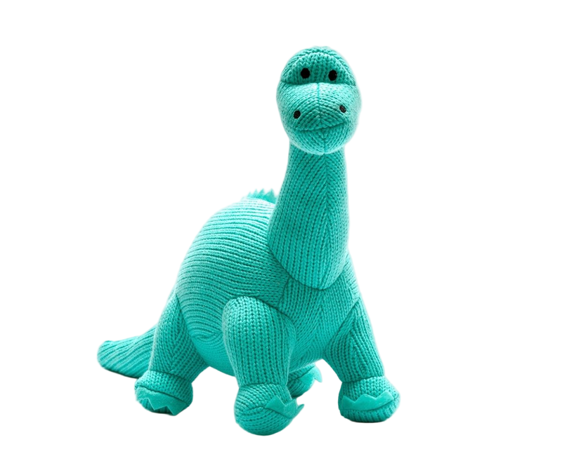 Knitted Diplodocus In Ice Blue - Best Years